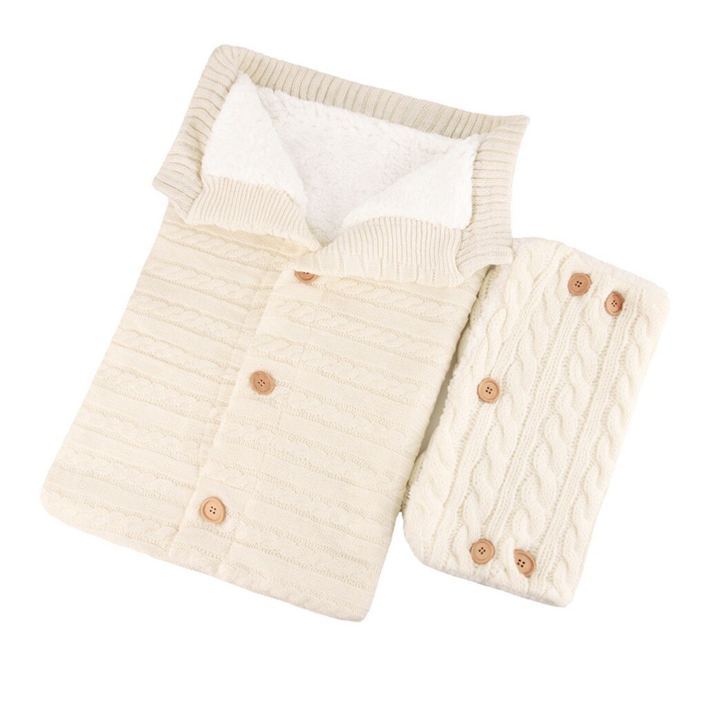 Infant Baby Swaddle Sleeping Bag Cute Soft Sleep Sack Stroller Wrap+Stroller Gloves