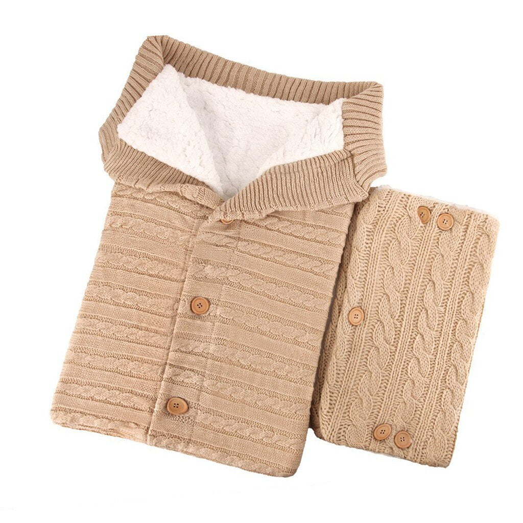 Infant Baby Swaddle Sleeping Bag Cute Soft Sleep Sack Stroller Wrap+Stroller Gloves