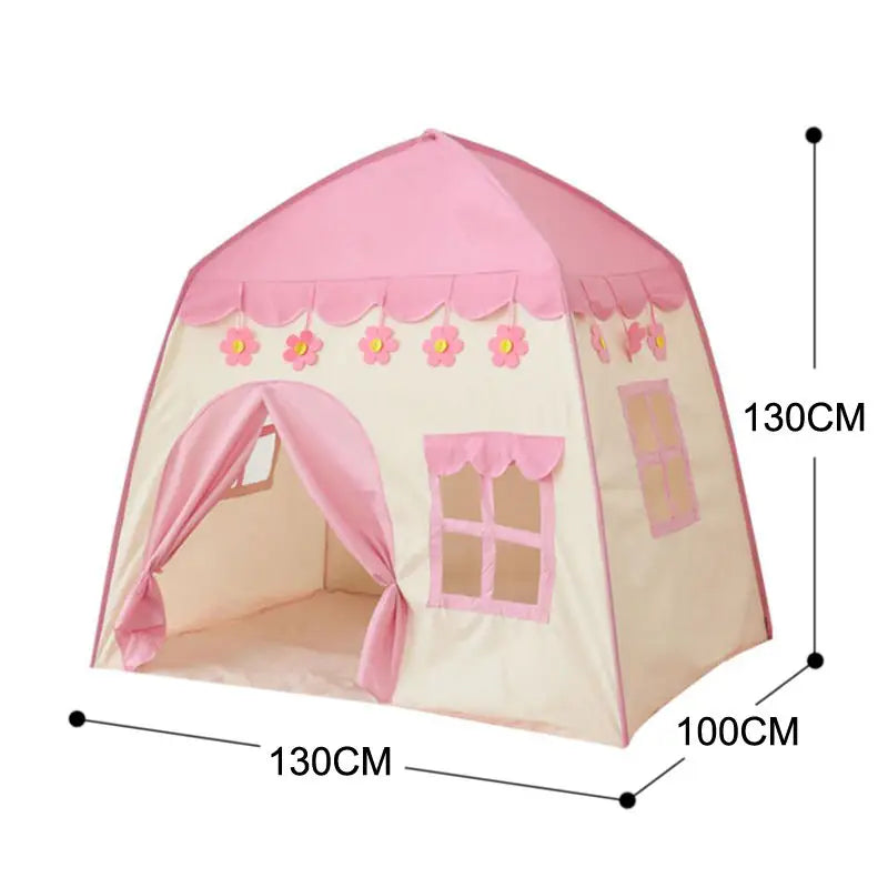 Children's Tent Indoor Outdoor Games Garden Tipi Princess Castle Folding Cubby Toys Tents Enfant Room House Teepee Playhouse
