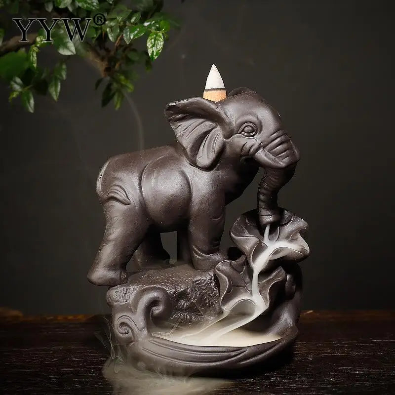 Traditional Buddha Hand Incense Burner Flower Lotus Smoke Waterfall Backflow Incense Burner Elegant Lotus Incense Holder Crafts