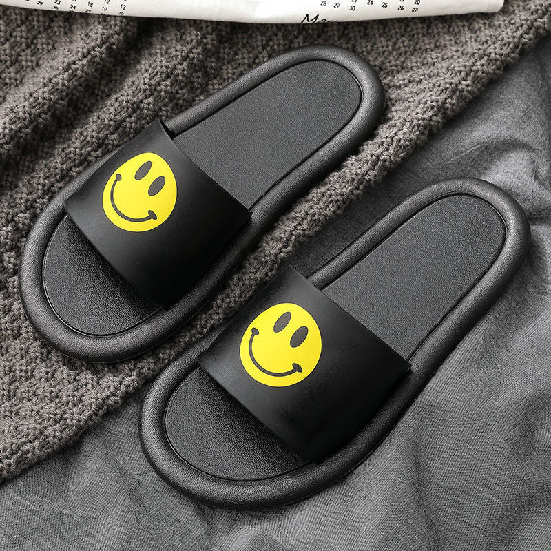 Summer Slippers Women Wear Bathroom Bath Non-Slip Home Household Couples Indoor Cartoon Cute Sandals And Slippers To Go Out