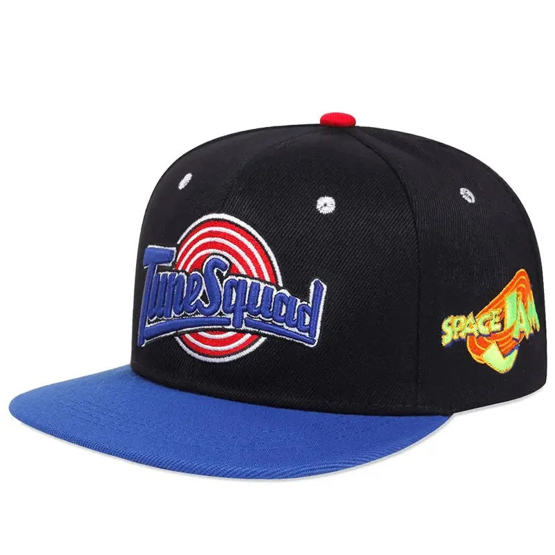 Hip hop flat brimmed hat rabbit embroidery street dance baseball cap sports basketball sun hat