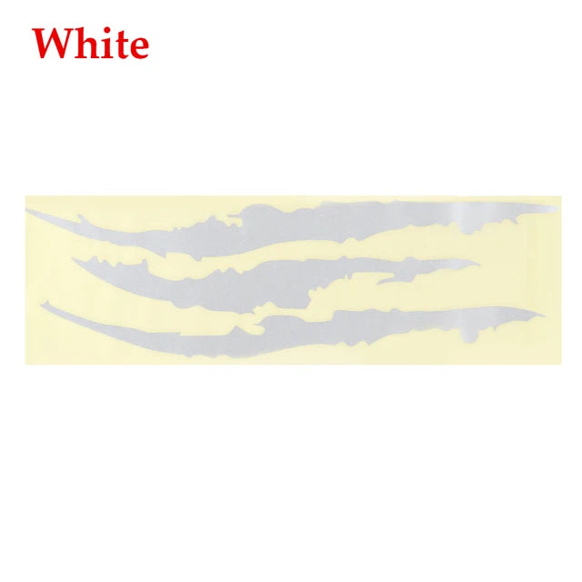 40cm*12cm Car Reflective Monster Sticker Black/White/Red Scratch Stripe Claw Marks Car Auto Headlight Vinyl Decal Car Styling