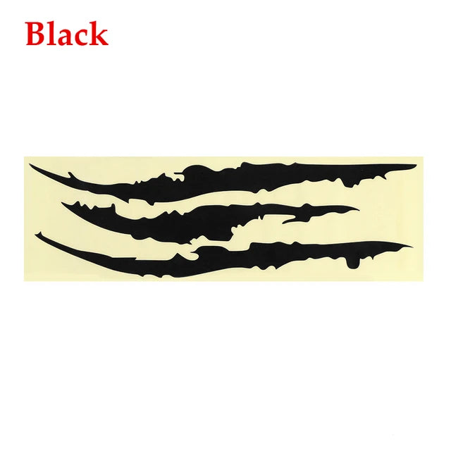 40cm*12cm Car Reflective Monster Sticker Black/White/Red Scratch Stripe Claw Marks Car Auto Headlight Vinyl Decal Car Styling