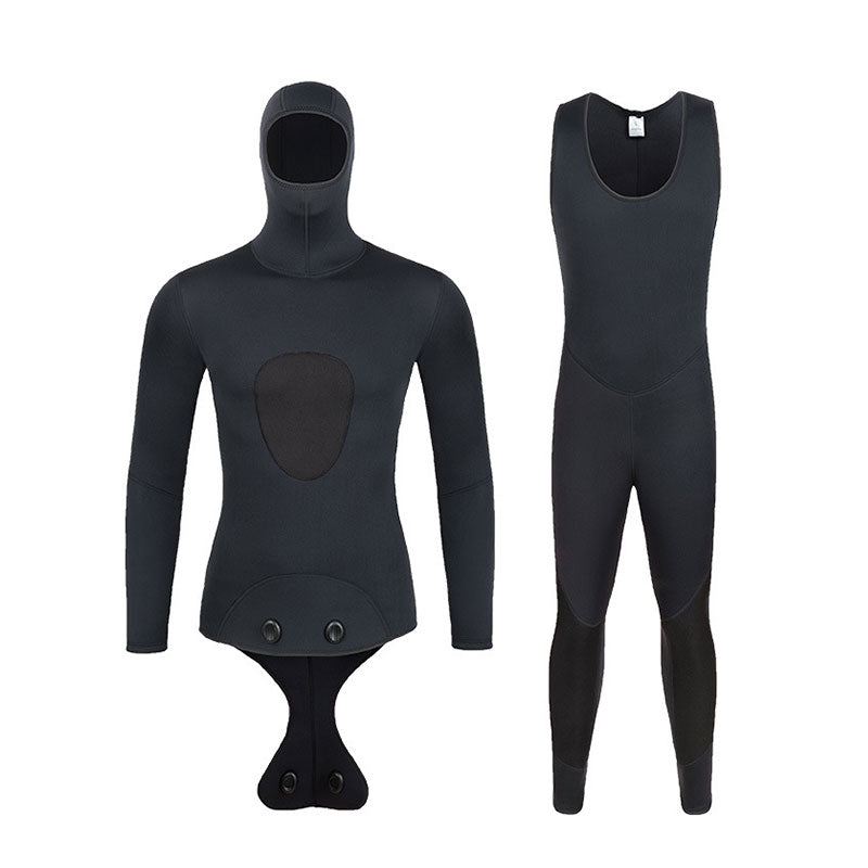 New 3mm Camo Spearfishing Wetsuit - Men's Long Sleeve Diving Suit. Fission Neoprene, Keeps Warm. Includes Top & Pants