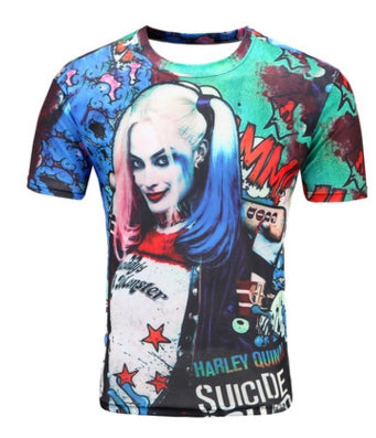 Print Short sleeved Tees Men Black And White Vertigo Hypnotic colorful Printing 3D T shirt