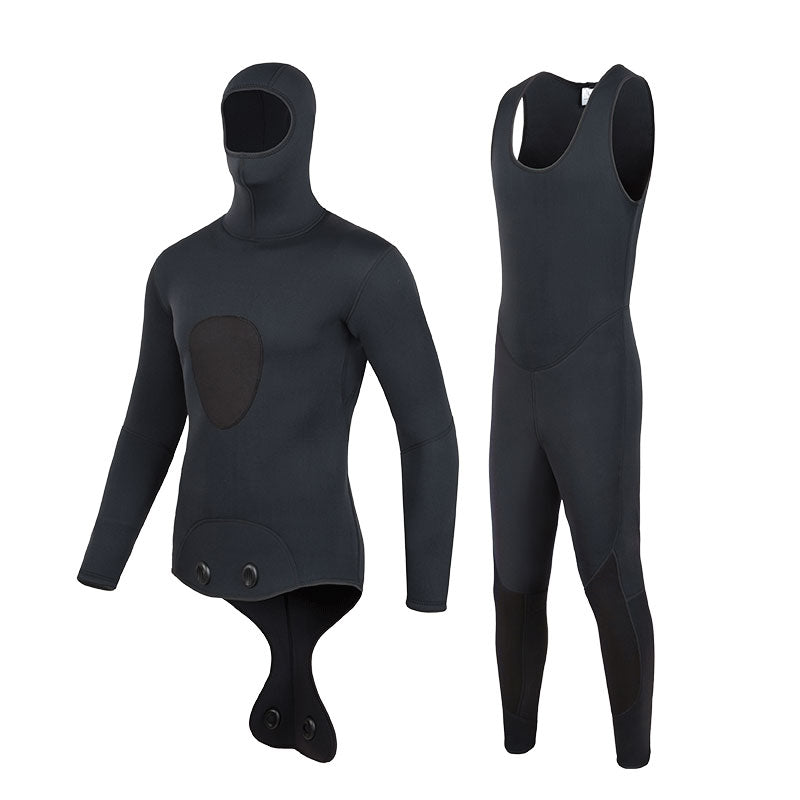 New 3mm Camo Spearfishing Wetsuit - Men's Long Sleeve Diving Suit. Fission Neoprene, Keeps Warm. Includes Top & Pants