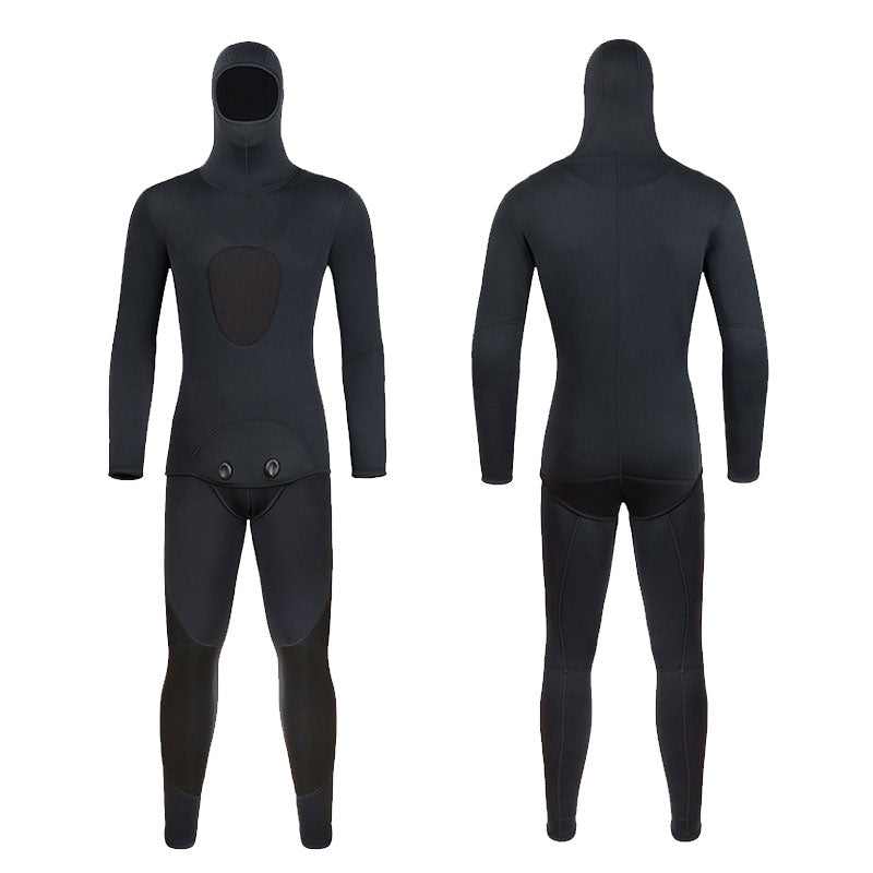 New 3mm Camo Spearfishing Wetsuit - Men's Long Sleeve Diving Suit. Fission Neoprene, Keeps Warm. Includes Top & Pants