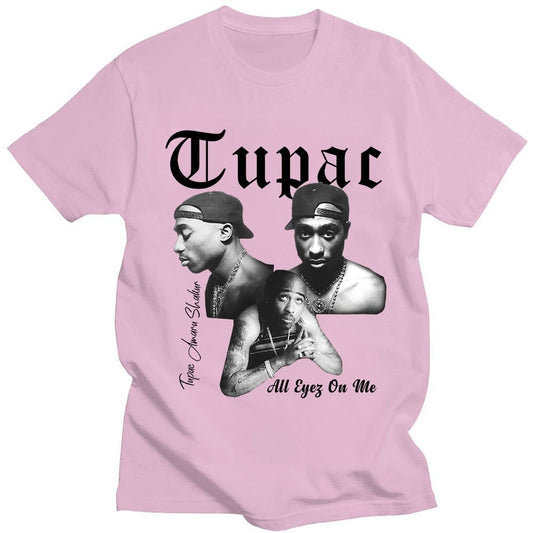 Rapper Tupac 2pac Graphic T Shirt Fashion Milk Silk T-shirt
