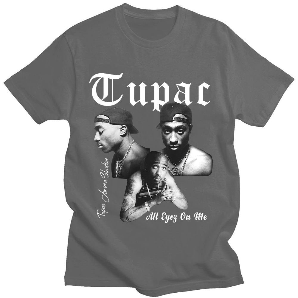 Rapper Tupac 2pac Graphic T Shirt Fashion Milk Silk T-shirt