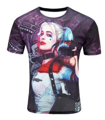 Print Short sleeved Tees Men Black And White Vertigo Hypnotic colorful Printing 3D T shirt