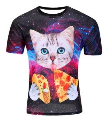 Print Short sleeved Tees Men Black And White Vertigo Hypnotic colorful Printing 3D T shirt